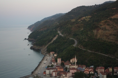 One of many descents along the Black sea coast