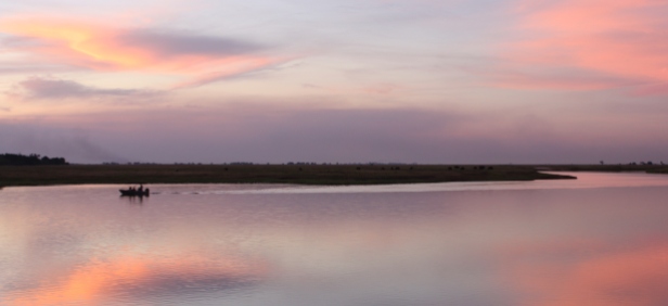 Sunset over Chobe National Park.